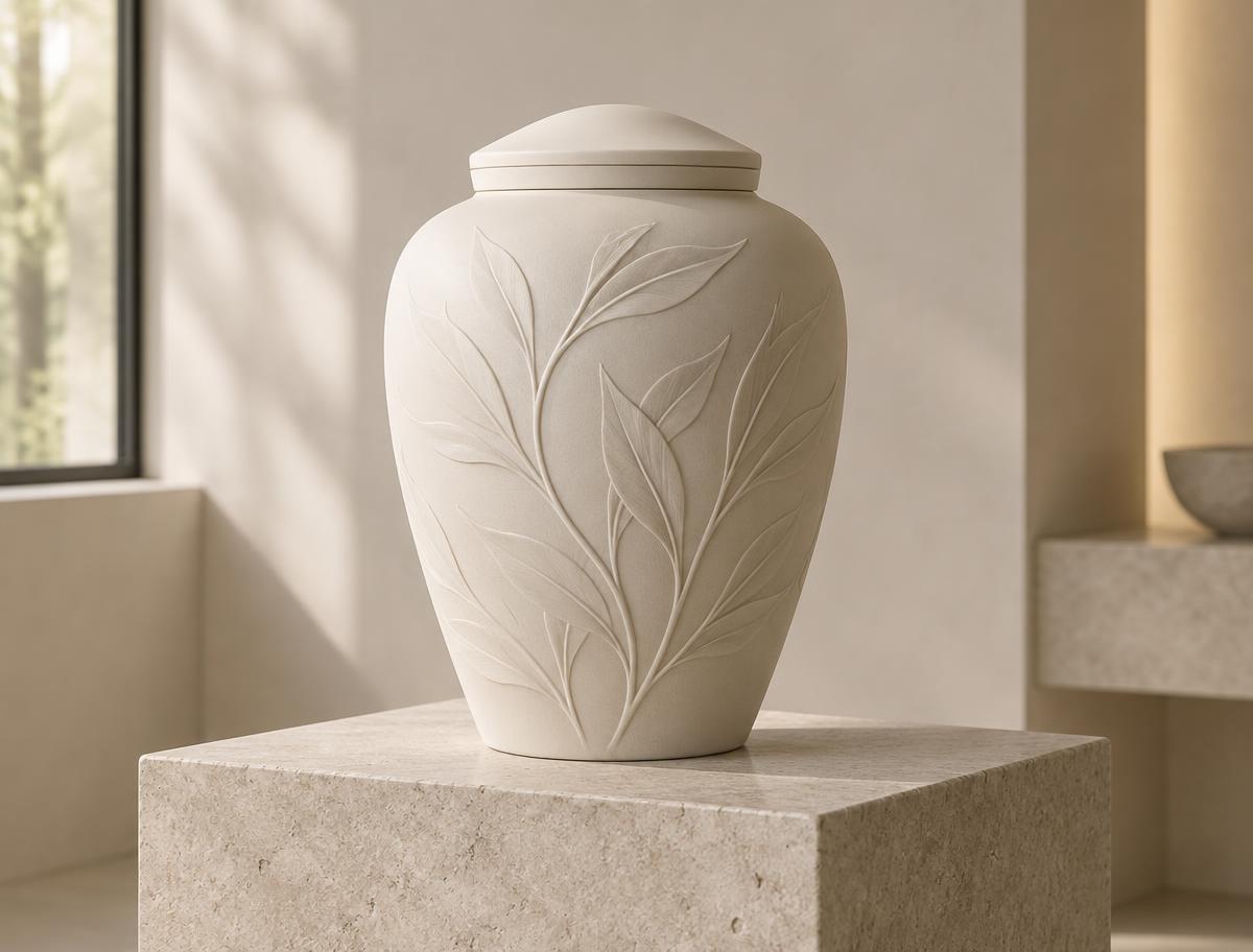 Garden Ivory urns